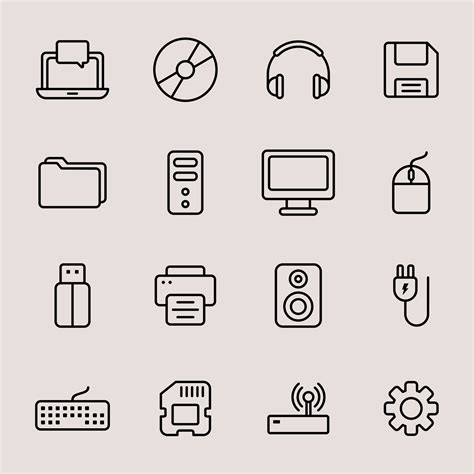 Computer Vector Icons Part 01