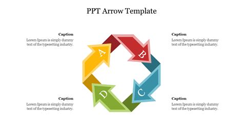 Editable PPT Arrow Template For Presentation