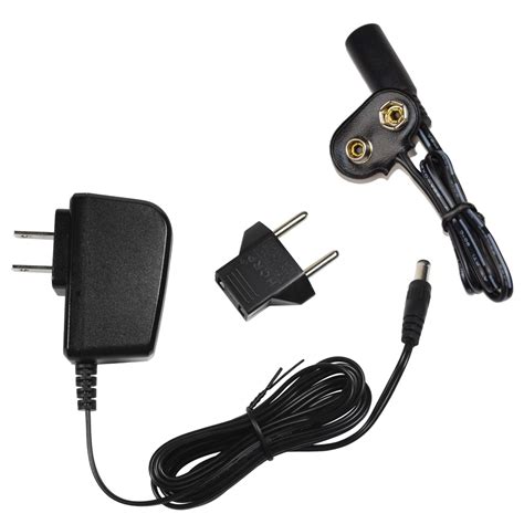 Buy HQRP 9V Battery Snap Connector and AC Adapter Compatible with 9 ...