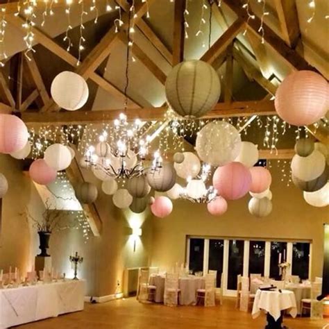 20cm 15Pcs/lot Chinese paper lantern, round lamp, Wedding Decoration ...