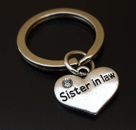 Sister in Law Keychain Custom Keychain Custom Key Ring