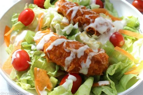 Buffalo Chicken Strips + Salad (Aldi Meal) - CincyShopper