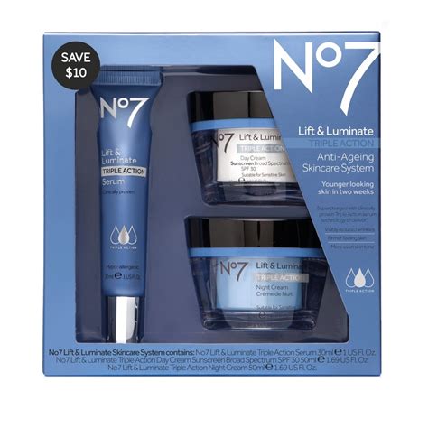 No7 Lift & Luminate Triple Action Skincare System | Skin care system ...