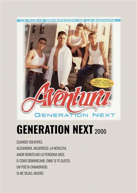 Aventura Generation Next 2000 | Aventura romeo santos, Álbumes de ...