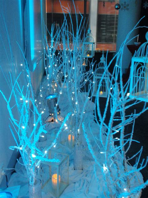 Winter Wonderland Lighting- i really want these blue lights on the walls for the event! looks ...