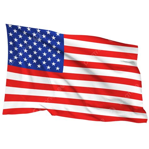 Waving American Flag Clip Art Png