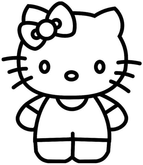 Hello Kitty Clipart Black And White - Design Daritinha