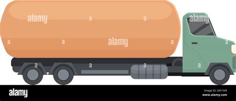 Petroleum tanker icon cartoon vector. Gasoline tanker. Truck tank Stock ...