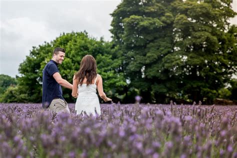 Mayfield Lavender Farm Engagement Photography