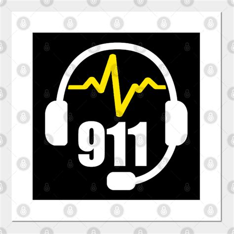 911 Dispatcher Headset - 911 Dispatcher - Posters and Art Prints ...