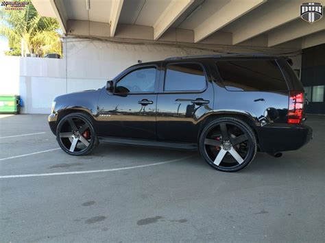 Chevrolet Tahoe Dub Baller - S116 Wheels Black & Machined with Dark Tint