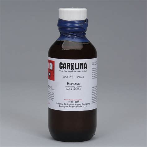 n-Heptane, Laboratory Grade, 500 mL | Carolina Biological Supply