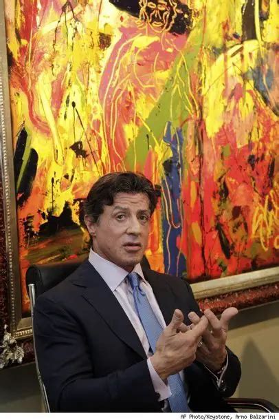 Sylvester Stallone's Artwork Exhibition In Switzerland • Italia Living