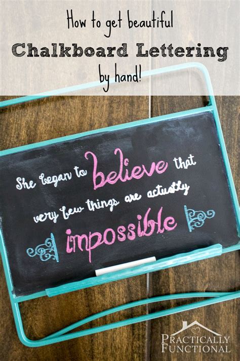 How To DIY Perfect Chalkboard Lettering By Hand!
