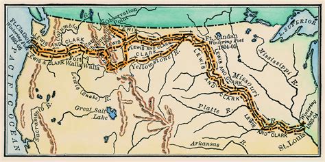 Observatorio equivocado esconder lewis and clark trail map juntos arco Típicamente