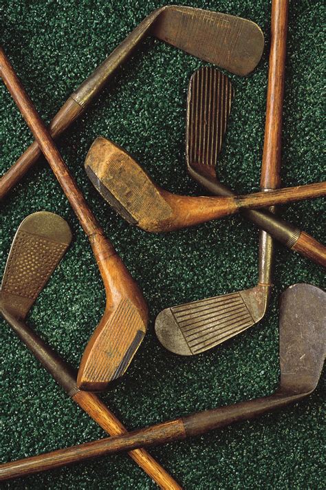 Antique Golf Clubs by Comstock