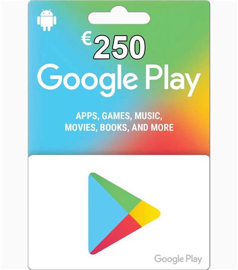 €250 Google Play Gift Card (Europe and Asia) - GiftChill.co.uk