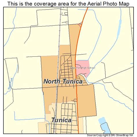 Aerial Photography Map of North Tunica, MS Mississippi