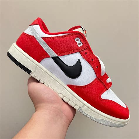 Nike Dunk Low "Red/White" Tri-Colored Outsole | SneakerNews.com