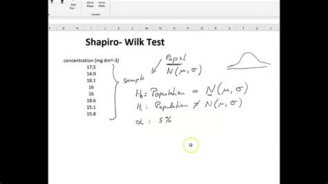 Shapiro Wilk test - YouTube