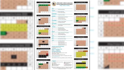 Yisd Calendar 22-23 - Printable Word Searches