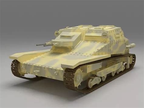 Italian L3 35 Tankette Free 3d Model - .Max, .Vray - Open3dModel