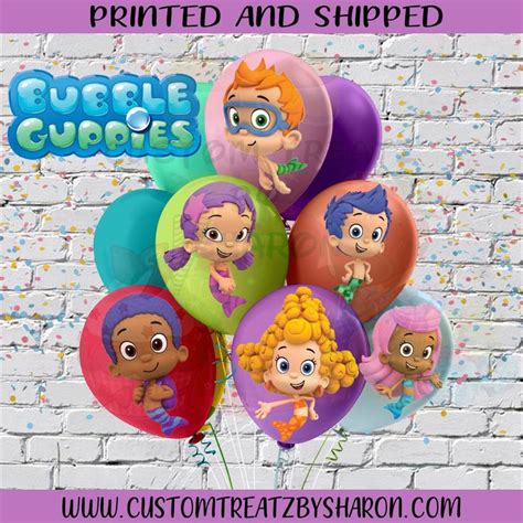 Bubble Guppies Balloon Sticker Bubble Guppies Party Bubble - Etsy | Bubble guppies party, Bubble ...