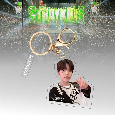 DraggmePartty KPOP Stray Kids Acrylic Keychian CIRCUS Album Keyring Stray Kids Merchandise Bag ...