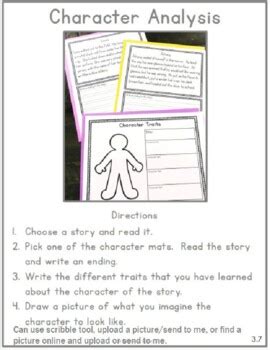 Character Analysis Part 2 by Party Shop | TPT