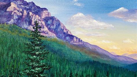 Wadidaw Tree And Mountain Painting Ideas - PAINTSWI