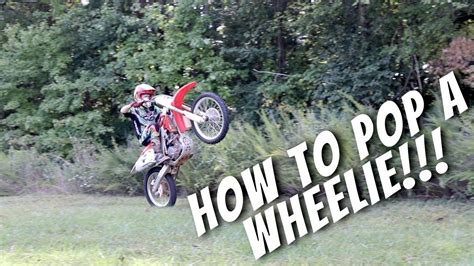 How to Wheelie a Dirt Bike! THE SECRET! - YouTube