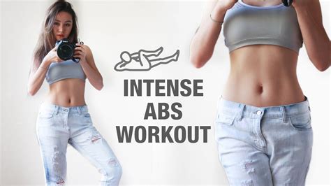 Intense Abs Workout Routine - 10 Mins Flat Stomach Exercise - YouTube