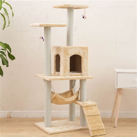 CAT TOWER SCRATCHER/PLAYHOUSE 125CM – The K-9 | Pet food Store in Colombo