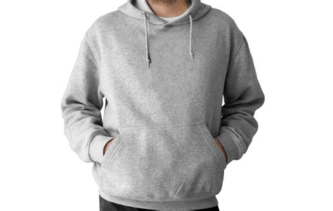 Isolated grey hoodie front 8847311 PNG