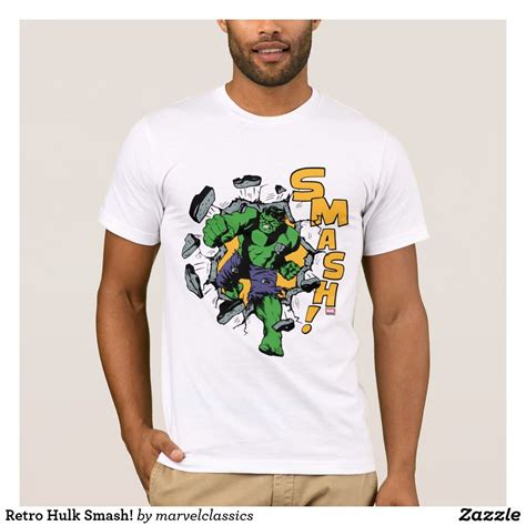 Retro Hulk Smash! T-Shirt | Zazzle | Hulk smash, Shirts, T shirt