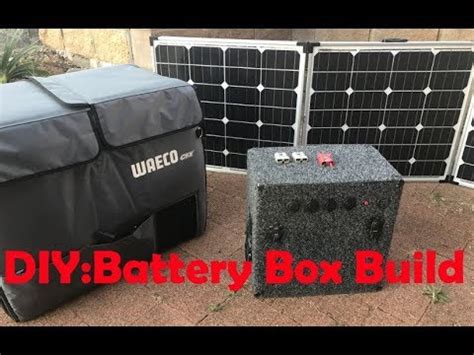 DIY: Build a SUPER EASY BATTERY BOX and SOLAR SETUP for CAMPING / VANS / CARAVANS - YouTube