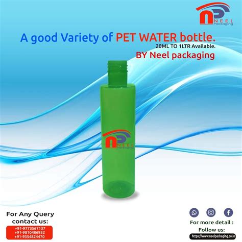 PET Water Bottle, Capacity: 20 ml - 1 Litre at Rs 4.00/piece in Delhi | ID: 24349575930