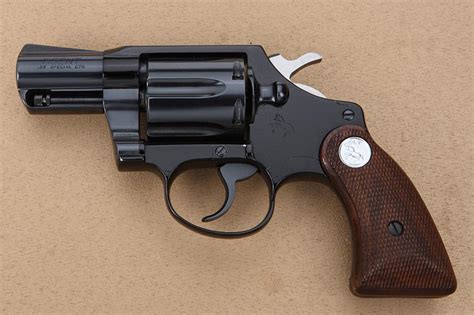 Colt Agent Model DA revolver in factory wood grained cardboard box with insert and end label .38 S