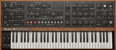 Model 80 Five Voice Synthesizer by Softube - Synth Plugin VST VST3 ...