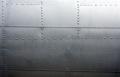 Metal Paneling Of A Vintage Aircraft Stock Image - Image: 15904847