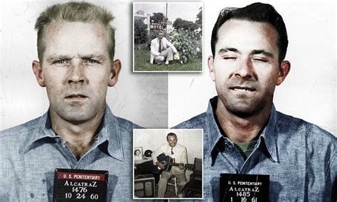 Alcatraz escapees are seen in colorized mugshots | Daily Mail Online