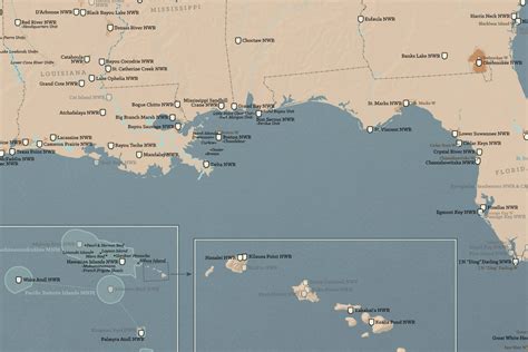 US National Wildlife Refuge System Map 24x36 Poster - Best Maps Ever