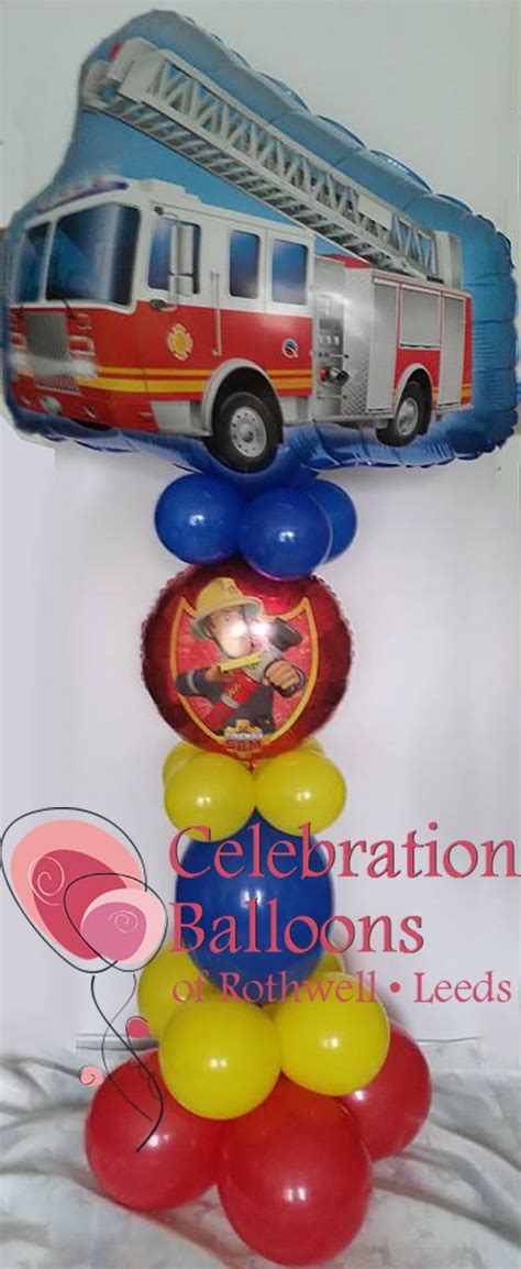 Fireman Sam balloons from www.rothwellballoons.co.uk | Balloons, Celebration balloons, Party ...