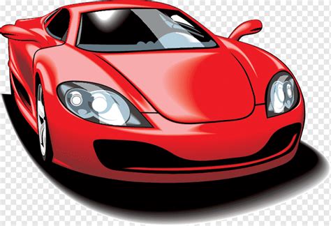 Red sports car, png | PNGWing