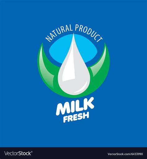 Milk logo Royalty Free Vector Image - VectorStock