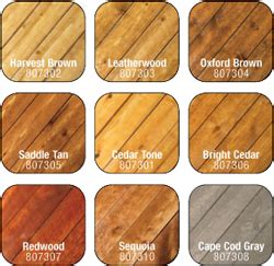 Cabot Semi Transparent Stain Color Chart 34F