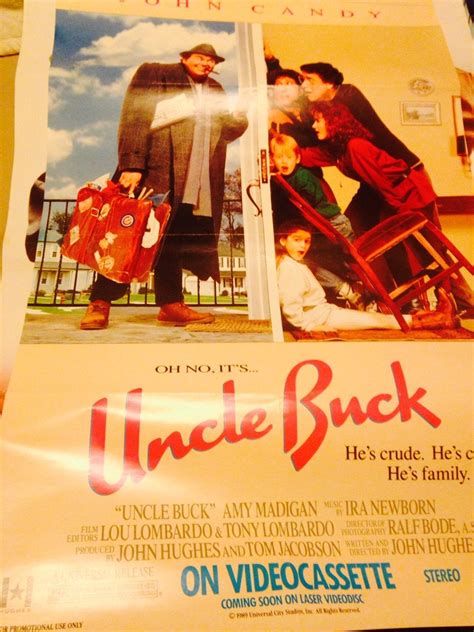 UNCLE BUCK Movie POSTER 27x40 John Candy Amy Madigan Jean