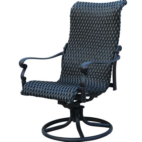 Outdoor Wicker Swivel Chairs Set Of 2 : Phi Villa Oversized Outdoor ...