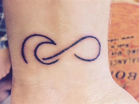 Wave in an Infinity Symbol Tattoo