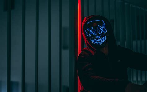 Hacker Mask Neon Wallpapers - Wallpaper Cave